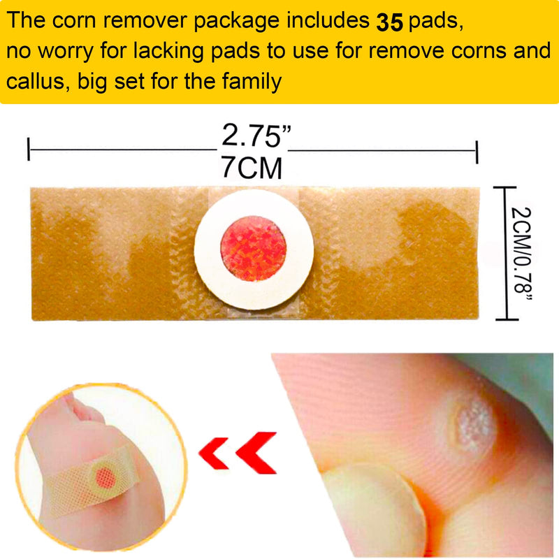 Mcvcoyh Corn Removal Pads, 42 Pcs Wart Remover, Corn Remover Pads, Corn Removal Plaster with Hole, Corn Removal Treatment Relief Corn Pain and Foot Care Nude - NewNest Australia