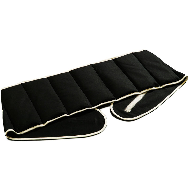 Cherry stone pillow. Belt with Velcro fastener, approx. 135cm, 7-chamber | Heat cushion back heat belt XXL grain cushion, black cherry stone cushion - NewNest Australia