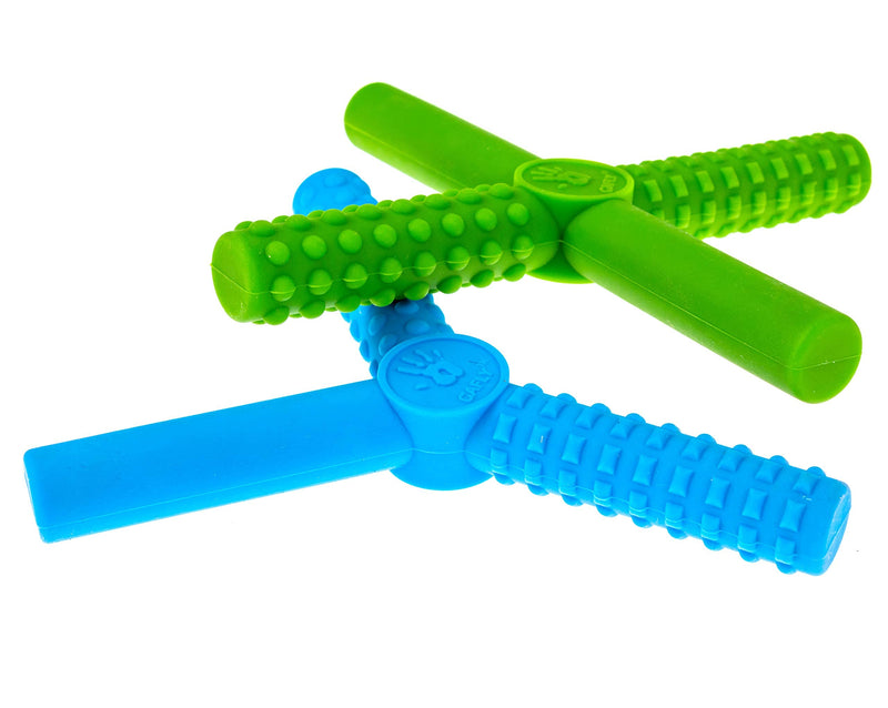 Gafly X's and Y's (5 Pack)-Sensory Chewy for Children with Autism, Kids Special Needs Chew Tubes, Oral Motor Chewers, Silicone, Red Blue Yellow Green - NewNest Australia