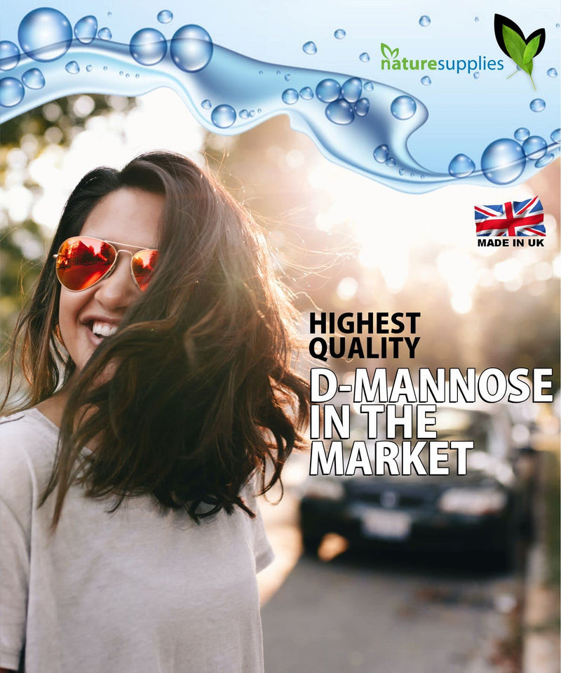 D-mannose Tablets 1000mg - Coated Tablet Easy to Swallow Longer Shelf Life 50 Pack - Suitable for Vegetarians and Vegans, A Premium Mannose Supplement from Naturesupplies - NewNest Australia