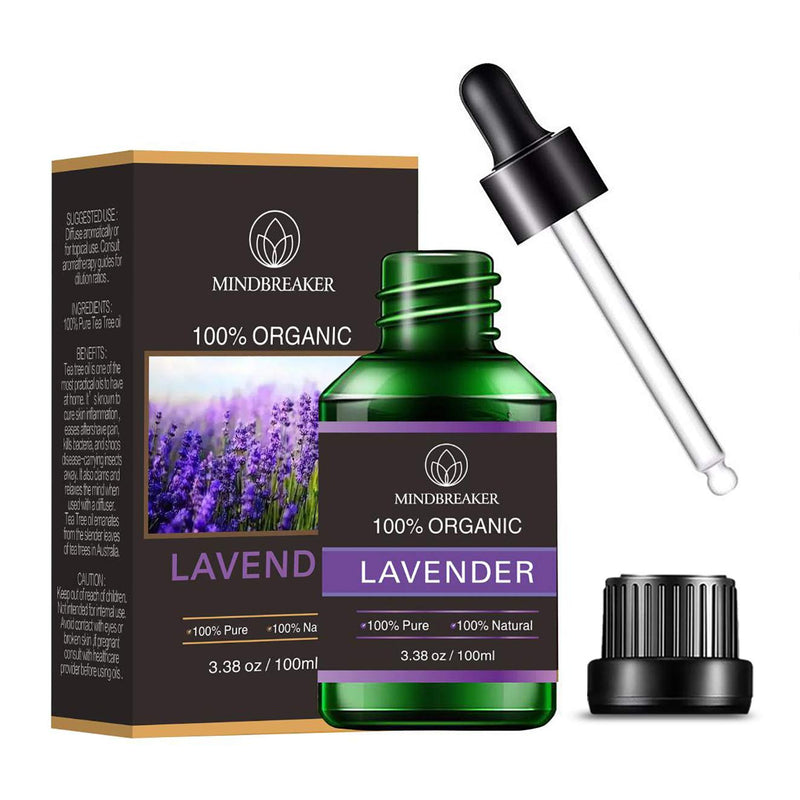 Organic Lavender Essential Oil, Scented Oils with Organic Aromatherapy 100% Pure Therapeutic Essential Oils of the Highest Quality (100ml) - NewNest Australia