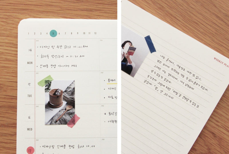 PAPERIAN Brilliant Monthly & Weekly Planner - Wirebound Undated Monthly &Weekly Planner Book Scheduler Diary (Grey Sky) Grey Sky - NewNest Australia