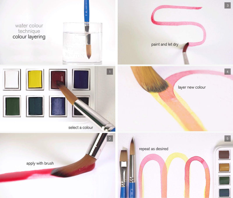 Winsor & Newton Cotman Water Colour Paint, Set of 6, 8ml Tubes 0.27 Fl Oz (Pack of 8) - NewNest Australia
