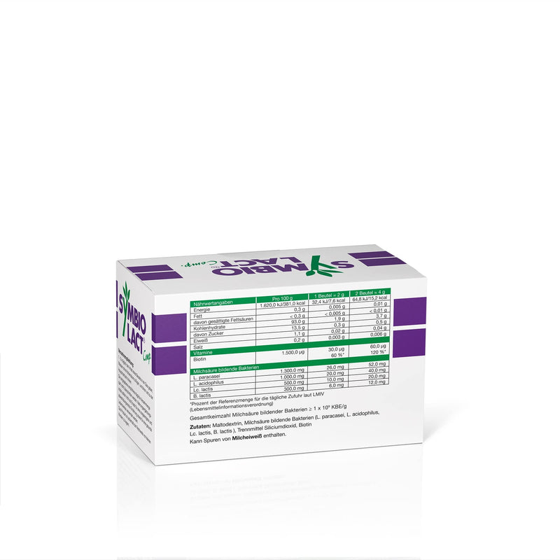 SymbioLact Comp.: Probiotic powder, lactic acid bacteria and biotin for the intestines and intestinal mucosa, 30 bags 30 portions (pack of 1) - NewNest Australia
