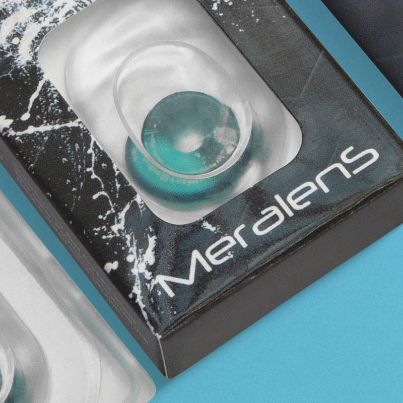 Meralens Colored Contact Lenses Anime Arc 2 Green Crazy Fun Green Annual Lenses 1 Pair Without Prescription With Free Lens Case - Top Quality For Fancy Dress, Carnival, Halloween, Cosplay 2023 - NewNest Australia