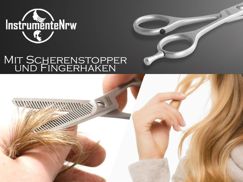 Solingen Thinning Scissors, Hairdressing Scissors With Sharp Double-Sided Toothing, Made In Germany, Hair Cutting Scissors Made Of High-Quality Stainless Steel For Thinning Hair (13.97 Cm) - NewNest Australia