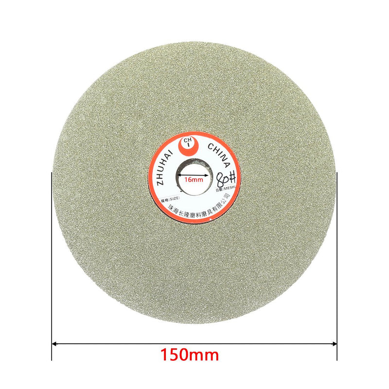 uxcell 6-inch Grit 80 Diamond Coated Flat Lap Wheel Grinding Disc Polishing Tool - NewNest Australia