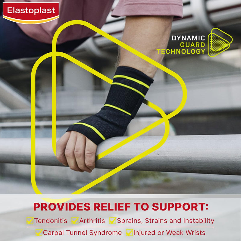 Elastoplast Advanced Performance Wrist Support, Flexible Wrist Brace for Carpal Tunnel, Tendonitis, Sprains, Strains, Arthritis, Medical-Grade Left & Right Hand Support, Size S/M - NewNest Australia