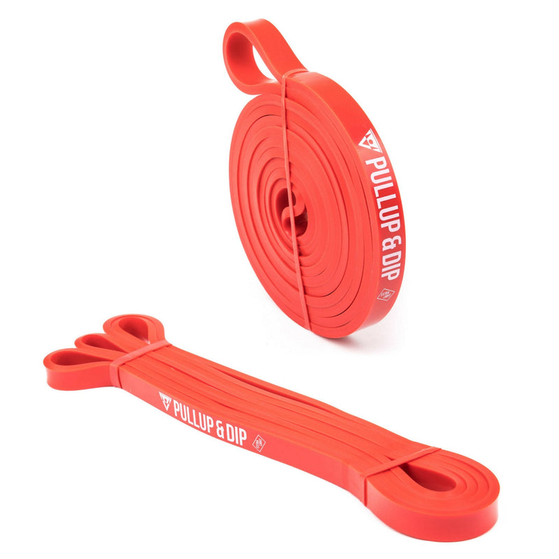 PULLUP & DIP Resistance Bands Pull Up Bands for Assisted Pull Ups, Calisthenics, Crossfit, Pull Up Bar; Premium Fitness Bands incl. Pouch, Exercise Guide + Door Anchor (for Sets) EXTRA LIGHT (red, 4-12 kg) - NewNest Australia