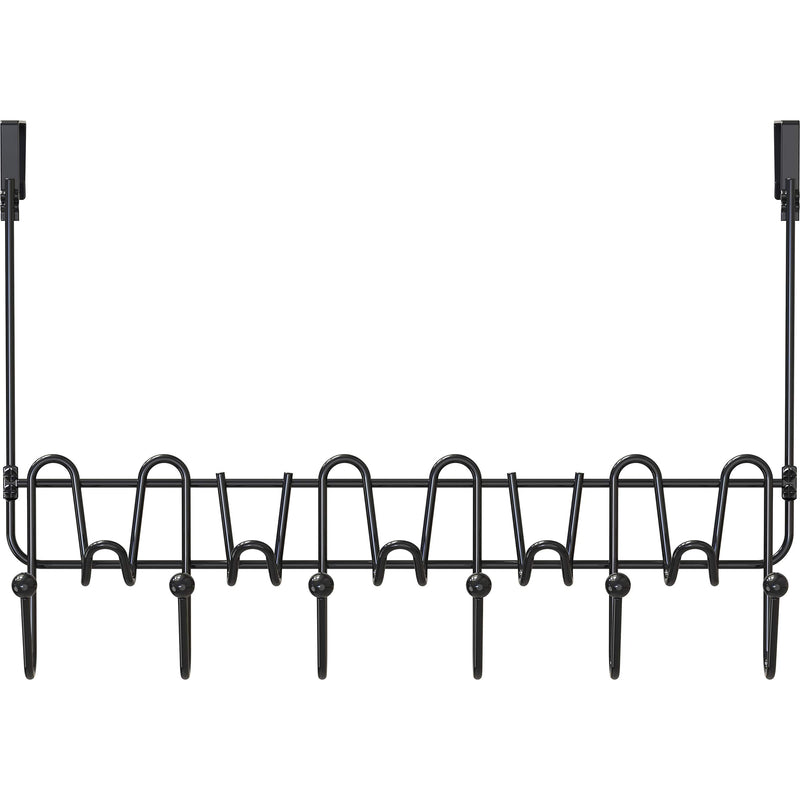 Deco Brothers Supreme Over The Door 11 Hook Organizer Rack, Black - NewNest Australia