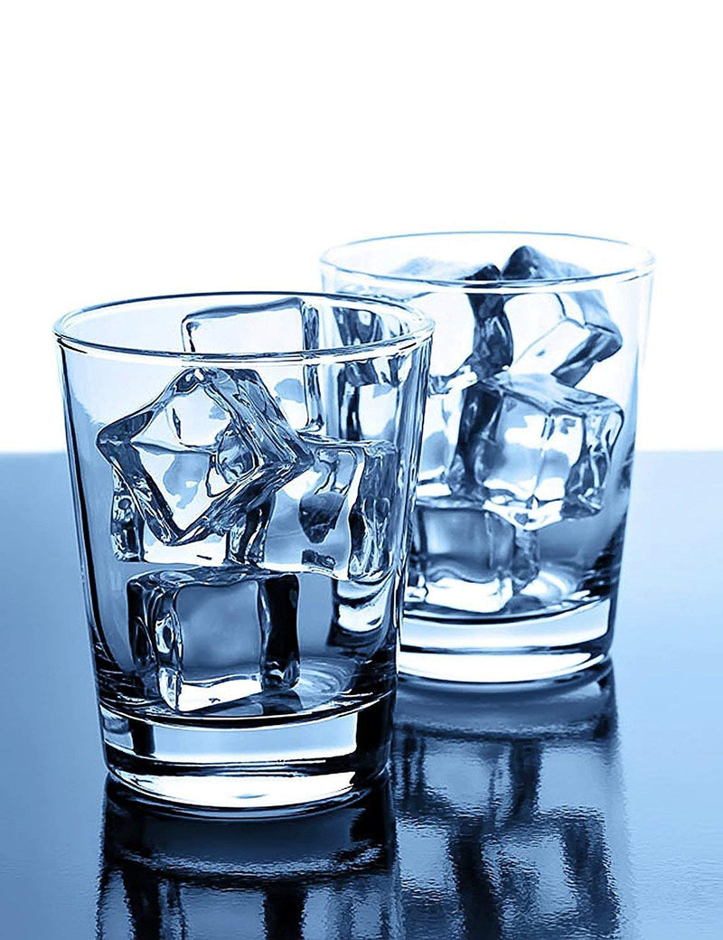 DomeStar Clear Fake Ice Cubes, 20 PCS 0.8" Plastic Ice Cubes Acrylic Clear Ice Rock Diamond Crystals Square Fake Ice Cubes Display for Home Decoration Wedding Centerpiece Vase Fillers 0.8 inch - NewNest Australia