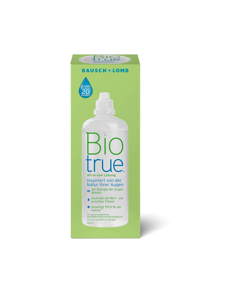 Bausch + Lomb contact lens cleaner Biotrue, compatible contact lens care for silicone hydrogel lenses, 1 x 300 ml single - NewNest Australia