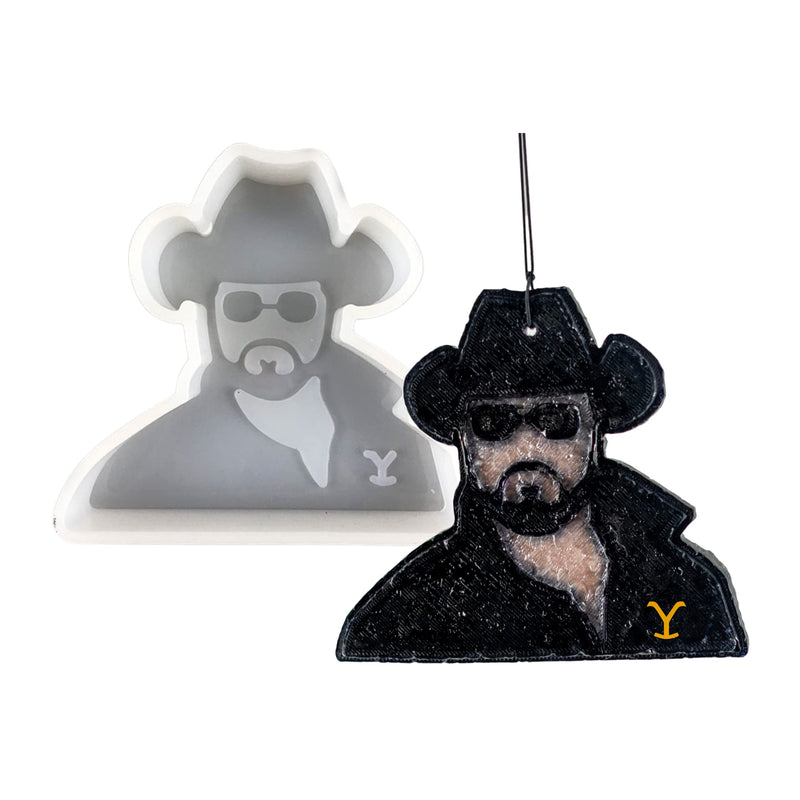 Cowboy Rip Silicone Mold | Cowboy Rip Silicone Mold for Freshies, Silicone Mold for Epoxy, Silicone Mold for Soap | 4.25" Wide x 4" Long x 1" Deep | Send Rip | Y Jacket Oven Safe - NewNest Australia