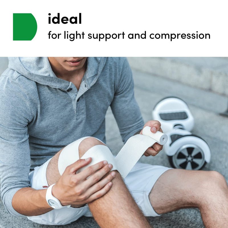 Medrull Pack Of 2 Permanently Elastic Universal Bandages 8 Cm X 4 M Elastic Light Bandage ‚ Universal Bandage With 2 Clips ‚ Stretched, Breathable, Elastic, 2 Pieces Box - NewNest Australia