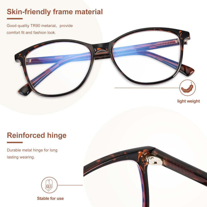 Madison Avenue Women'S Blue Light Filter Glasses, Tr90 Blue Light Glasses, Computer Glasses For Gaming, Metal Hinge Glasses, Blue Light Filter Without Prescription - NewNest Australia