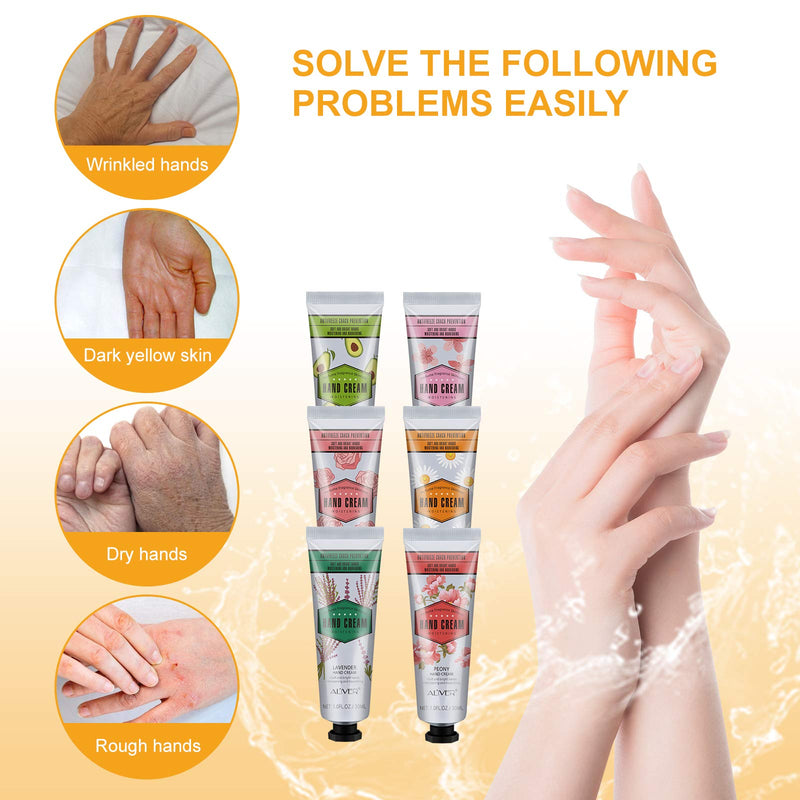 Hand Cream Gift Set Hand Care Hand Repair Cream 6 x 30ml Hand Moisturiser mini Hand Gift Set Travel Size Hand Cream for Dry Hands Hand Cream Gift Set for Women - NewNest Australia