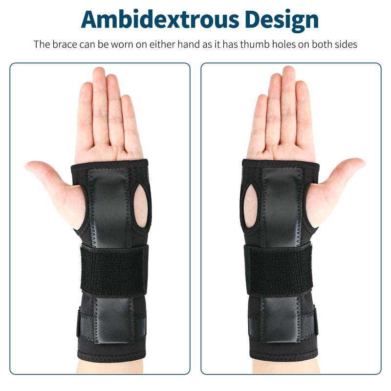 Apasiri Wrist Support, Wrist Splint for Right/Left Hand, Wrist Support with Aluminum Splint and Soft Padding for Carpal Tunnel, Arthritis, Tendonitis, Sprain (1, L) 1 - NewNest Australia