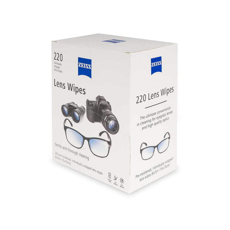 Zeiss Lens Wipes, White, 220 Count 220 Count (Pack of 1) - NewNest Australia