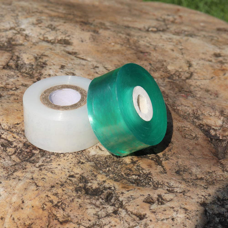 Grafting Tape 2 PCS,HAINANSTRY Stretchable Garden Grafting Tape Plants Repair Tapes for Floral Fruit Tree and Poly Budding Tape - Green & White - NewNest Australia
