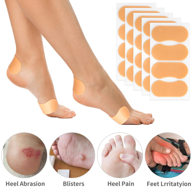 Sibba 12 Sheet Moleskin for Feet, Waterproof Adhesive Foam Blister Prevention Patches Blister Blister Plasters Bandages High-Heeled Sticker for Chafing Blister Prevention - NewNest Australia