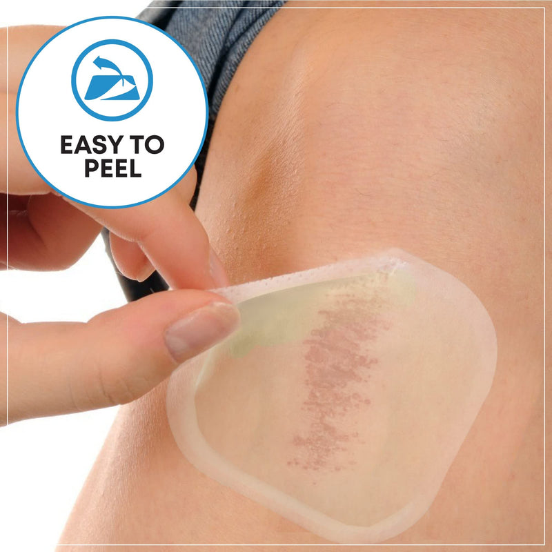 5pcs Pack - 5cm x 5cm Hydrocolloid Wound Dressing Pads Extra Thin - CE Certificated Sterile and Waterproof Adhesive Bandages for Wounds - Medical and First Aid Supplies 5x5 cm (Pack of 5) - NewNest Australia
