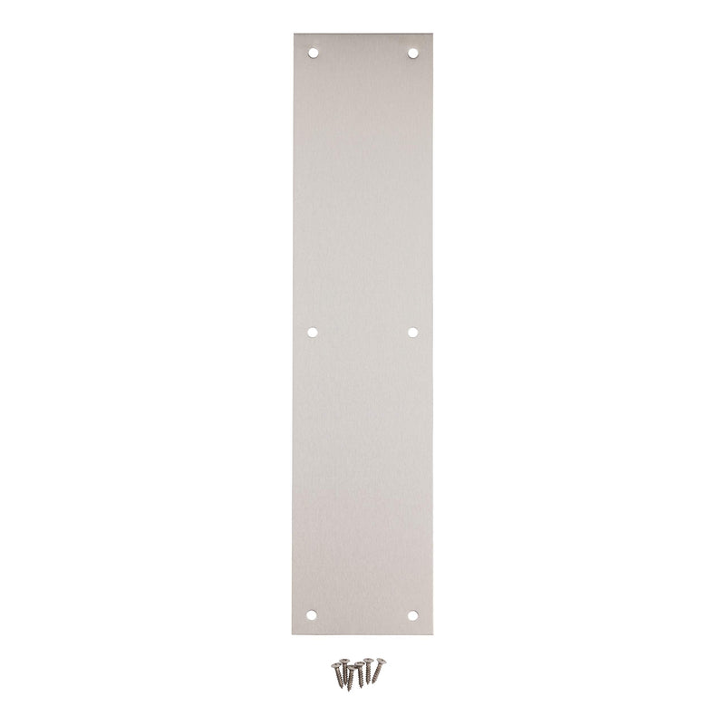 Tell Manufacturing DT100072 Push Plate, Satin Stainless Steel, 3.5" x 15" - NewNest Australia