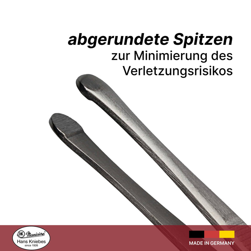 HK Manicure by Hans Kniebes - 9 cm diabetic tweezers - rounded eyebrow tweezers from Solingen - stainless steel - NewNest Australia
