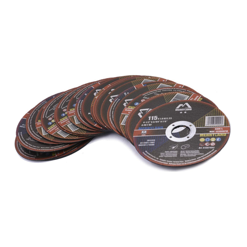 Merryland 4-1/2 X 0.045 Craft-line Cut Off Wheel INOX Stainless Steel Metal Iron 25PCS 4-1/2 X 0.045 25PCS - NewNest Australia