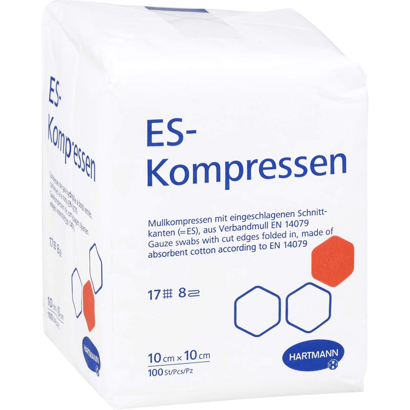 ES compresses non-sterile 10x10 cm 8-fold 10x10 cm (pack of 100) - NewNest Australia
