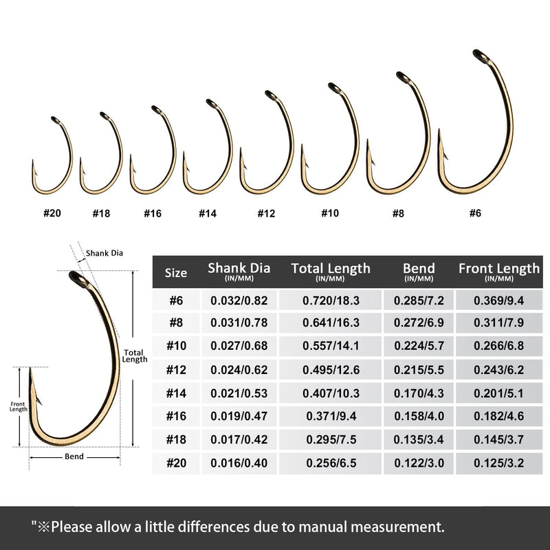 Goture 120PCS Fly Barb Fishing Hooks with Magnetic Components Box – High Carbon Steel Fly Tying Fishing Hooks Kit … Nymph Hooks with Magnetic Box - NewNest Australia