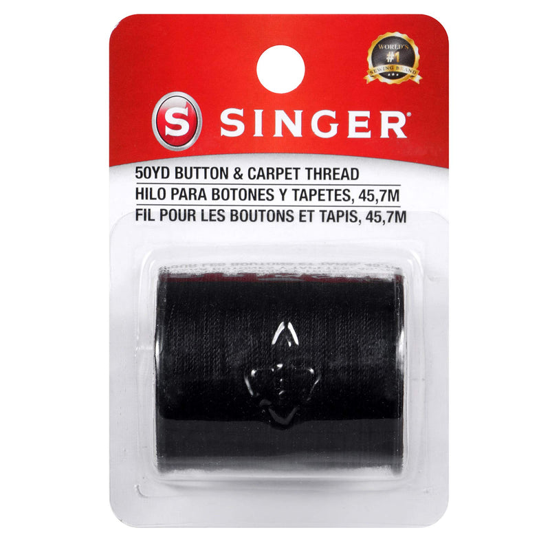 SINGER 67110 Button & Carpet Sewing Thread, 50-Yards, Black - NewNest Australia