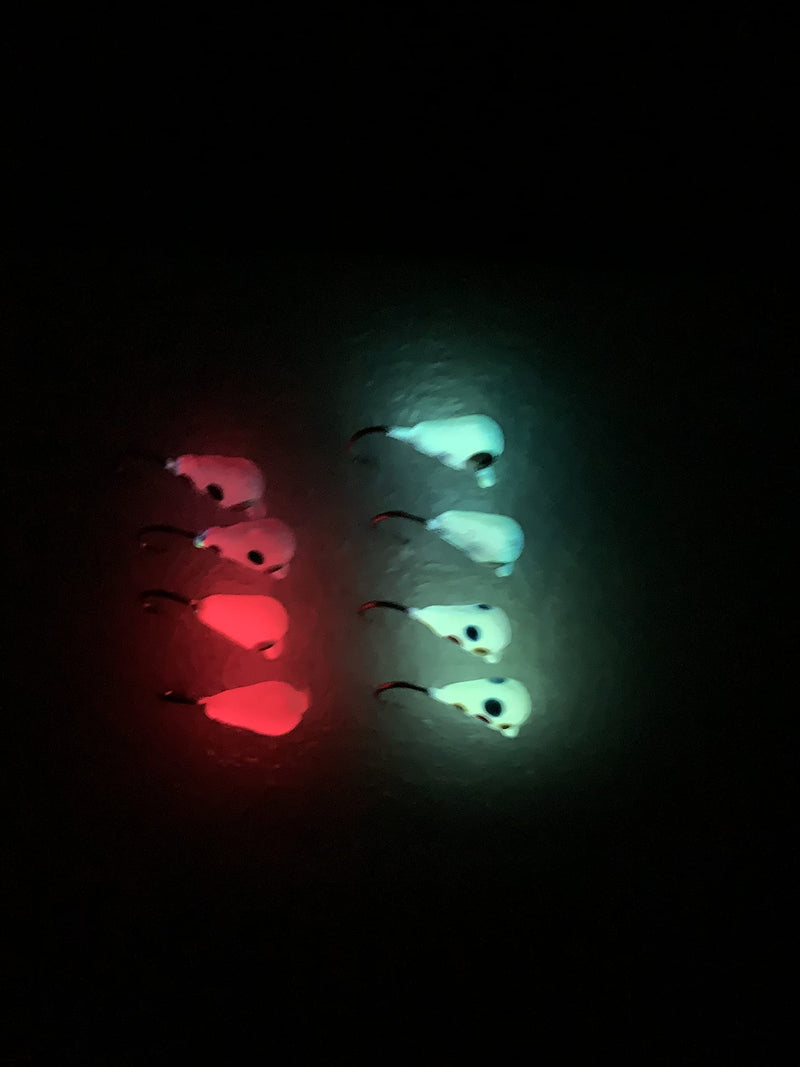 Rick's Jigs Tungsten Teardrop Glow Jig Set of 10 (5mm) - NewNest Australia