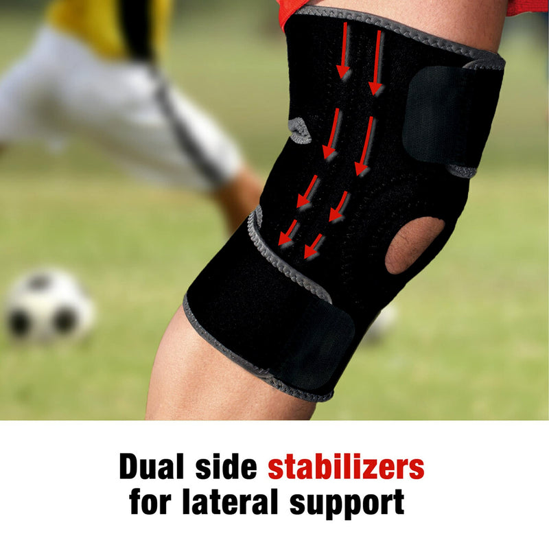 ACE Adjustable Knee Brace with Side Stabilizers Provides Support & Compression to Arthritic and Painful Knee Joints Knee Brace with Dual Side Stabilizers - NewNest Australia