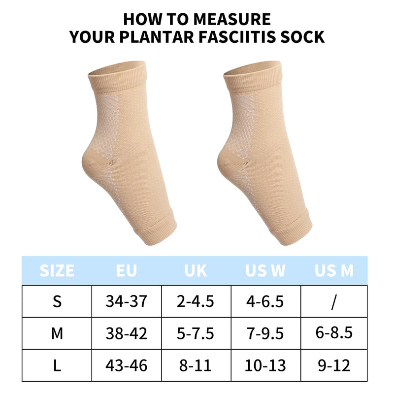 Milaiun Ankle Brace Pack Of 4, Professional Ankle Brace For Women/Men, Compression Socks, Foot Brace, Right And Left Ankle, For Arthritis, Sprained Ankle, Sports (Colour, L) - NewNest Australia