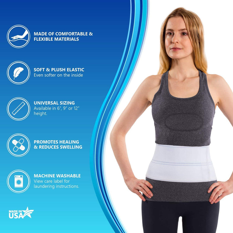 NYOrtho Abdominal Binder Lower Waist Support - Compression Wrap for Pediatric/Teen Unisex (20" - 30") 2 Panel - 6" 2 Panel - 6" High 20-30 Inch (Pack of 1) - NewNest Australia