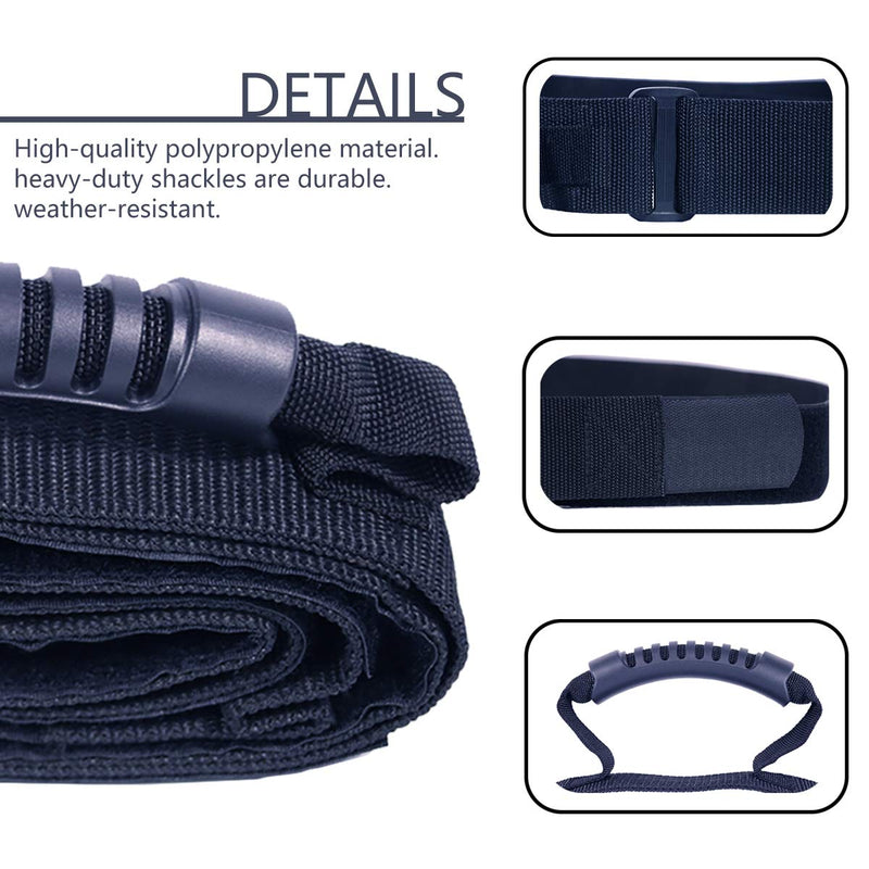 Heavy Duty Luggage Lashing Strap Holder for Bulky Item with Handle XL Tie Down Adjustable Strap Cinches Tight for a Secure Hold Max Load for 154 LBs Ideal for Bulky Items Traveling Black - NewNest Australia
