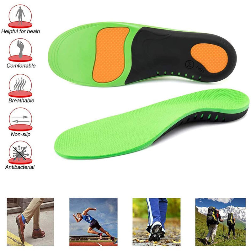 Ailaka High Arch Support Insoles for Men Women - Plantar Fasciitis Relief Arch Support Shoe Inserts, Orthotic Insoles for Flat Feet, Arch Pain and Heel Pain Relief 5/6.5 UK Green - NewNest Australia
