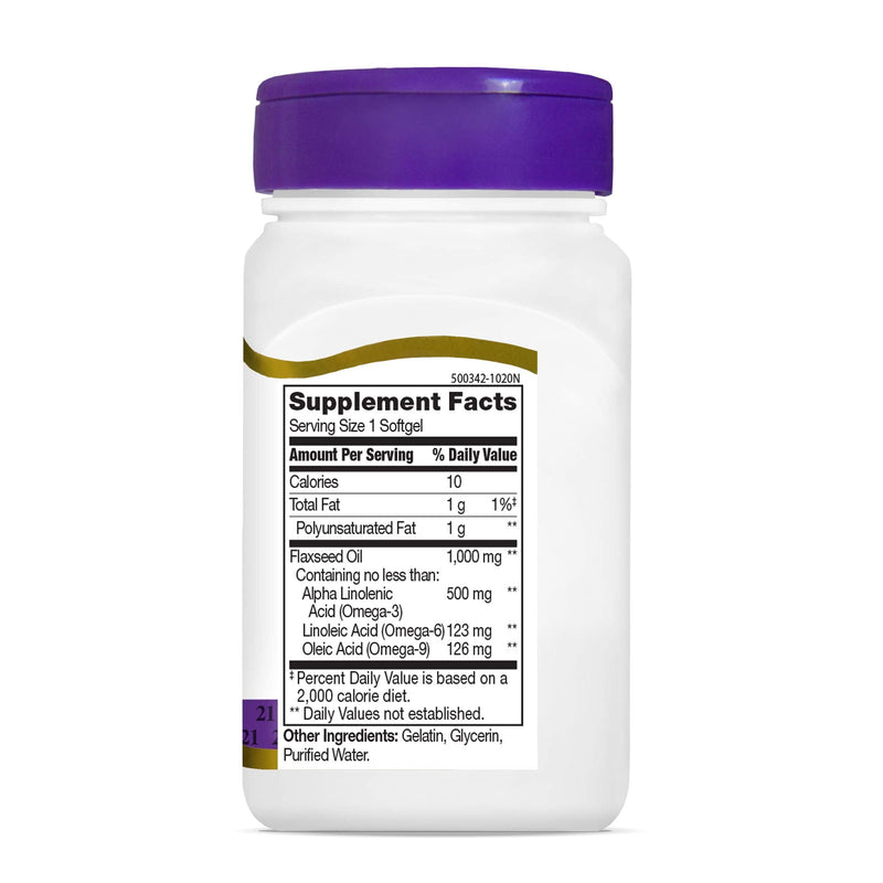 21st Century Flaxseed Oil 1000 mg Softgels, 60 Count (22407) 60 Count (Pack of 1) - NewNest Australia