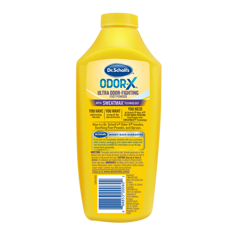 Dr. Scholl's Odor-Fighting X Foot Powder, Yellow, 6.25 Ounce (Pack of 3) - NewNest Australia
