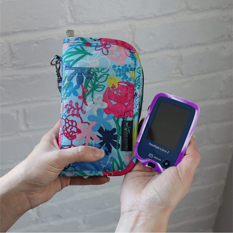 Case for Freestyle Libre 1 & 2 Soft Silicone Blood Glucose Monitor Shockproof Cover with Anti-Slip Function Protects Against Damage and Scratches Purple Dream - NewNest Australia