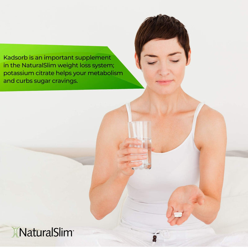 Naturalslim Kadsorb Natural Potassium Citrate - Supports Electrolyte Balance & Normal PH, Non-GMO & Gluten-Free, Absorbable Potassium Supplement with Essential Minerals - 99 mg 400 Capsules 400 Count (Pack of 1) - NewNest Australia