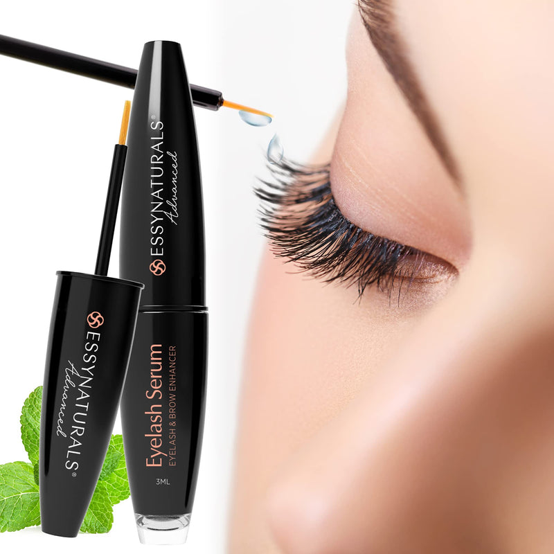 EssyNaturals Eyelash and Brow Growth Serum Irritation Free Formula, 3 Months Supply (3ml) - NewNest Australia
