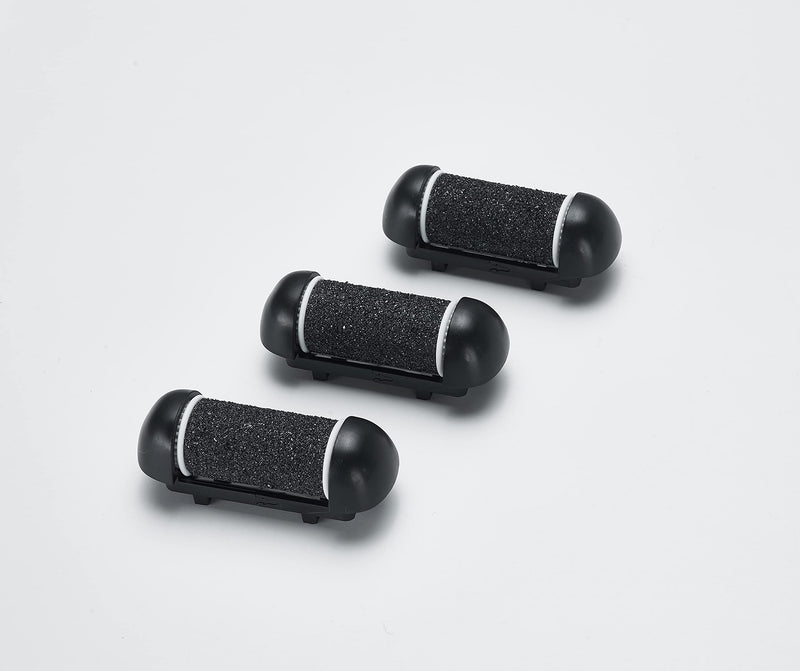 3 Coarse Replacement Roller Head for Model IW-9043 IW-9046 Electric Callus Remover Foot File Pedicure Tools for Feet Callus Shaver Pedicure kit for Cracked Heels and Dead Skin, Black Black - 3 Coarse Roller Heads - NewNest Australia