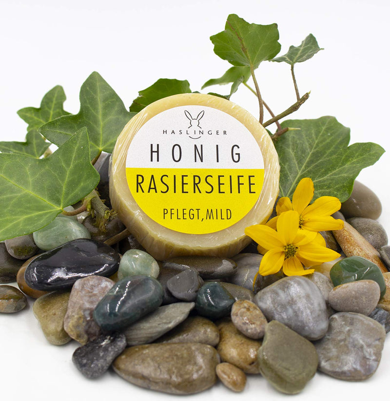 Haslinger honey shaving soap 60g - NewNest Australia