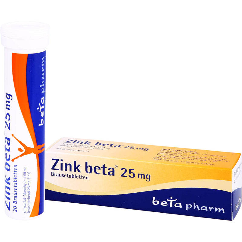 ZINC BETA 25 effervescent tablets 100 pcs - NewNest Australia