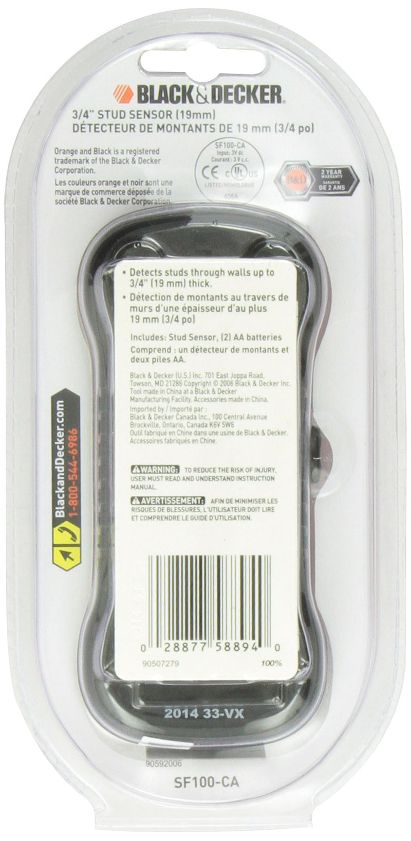 BLACK+DECKER SF100 Wood Stud Finder - NewNest Australia