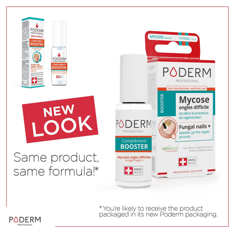 PODERM - FUNGAL NAIL INFECTION TREATMENT BOOSTER for fungal nail infections that are difficult to treat - Halves the treatment time - Professional foot/hand treatment - Quick & easy - Swiss Made - NewNest Australia