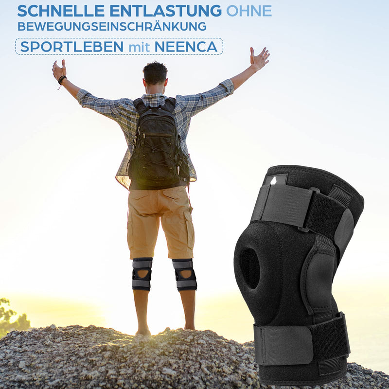 Neenca Knee Support With Hinge, Knee Support For Men & Women, Open Patella Knee Pad For Knee Pain, Swollen Meniscus Tear, Arthritis, Joint Pain Relief, Acl, Pcl, Mcl, Recovery 056 - NewNest Australia