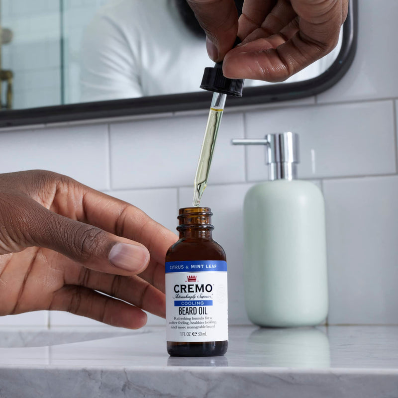 CREMO - Soothing Beard Oil For Men | Natural oils | Citrus & Mint Scent | 30ml Citrus & Mint - NewNest Australia