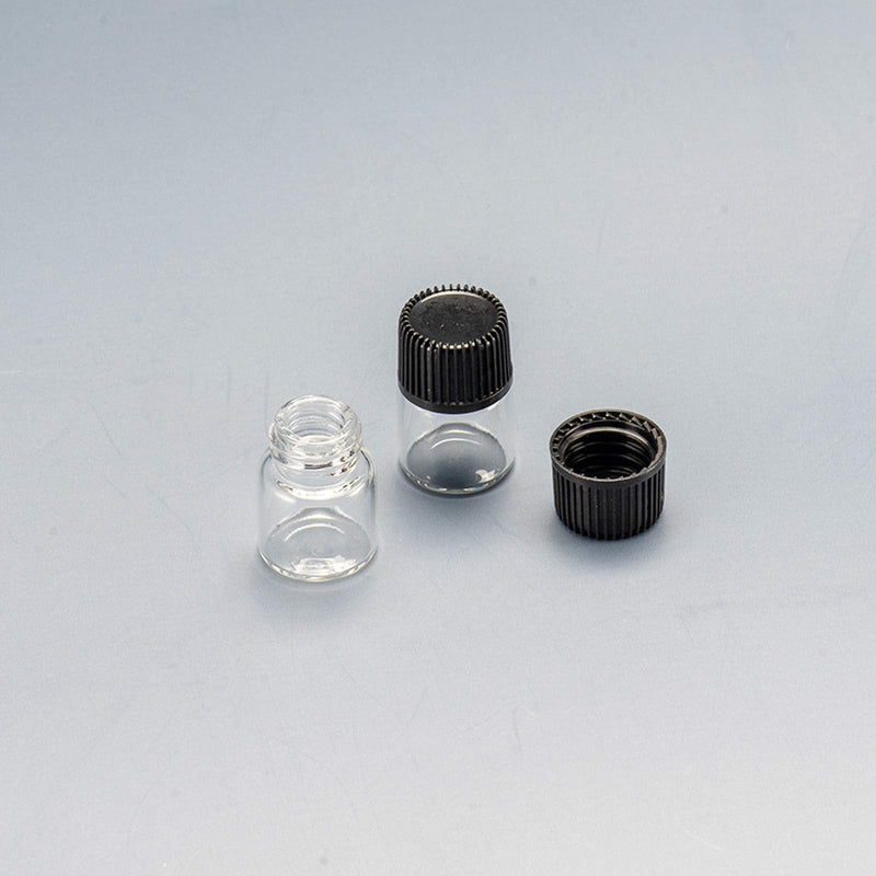 Yizhao Transparent Empty Glass Bottles 1 Ml, Sample Glass Bottles With Orifice Reducers For Essential Oil, Aromatherapy, Perfume, Massage, Spa, Fragrances, Chemistry Laboratory - 36 Pieces - NewNest Australia